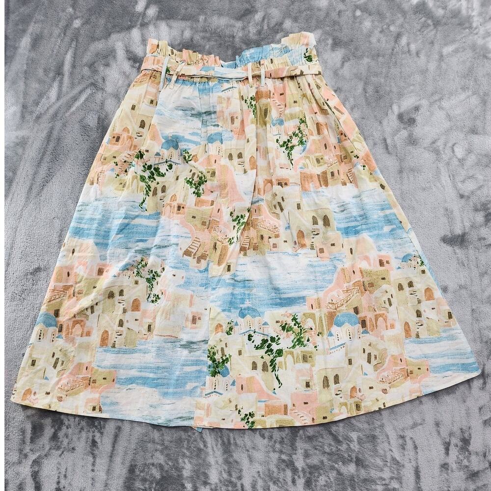 Her Destiny Petites Skirt Womens PM PETITE Pleated Paperbag Ruffled Waist Belted - Picture 3 of 10